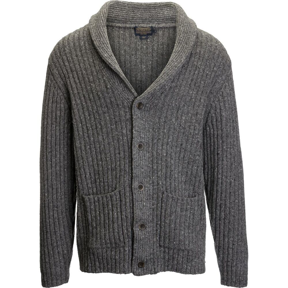 Pendleton Donegal Shawl Cardigan Sweater Lambswool Heritage Thomas Kay NEW XXL